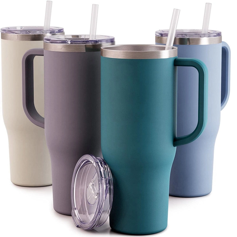 Hot Sale New Design Stainless Steel 40oz Insulated Tumbler with Handle Keep Ice Cold BPA Free